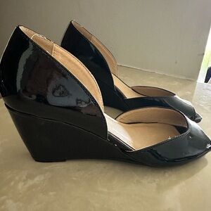 Cl Chinese Laundry Elegant Black Wedge Shoes